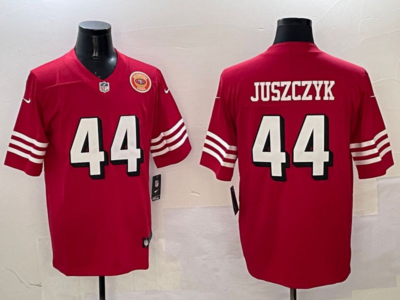 Men San Francisco 49ers #44 Juszczyk Red Second generation 2025 Nike Limited NFL Jersey style 6